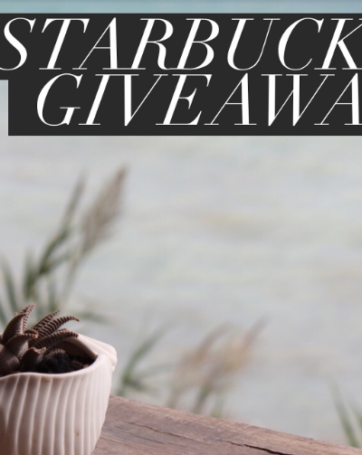 September Starbucks Instagram Giveaway