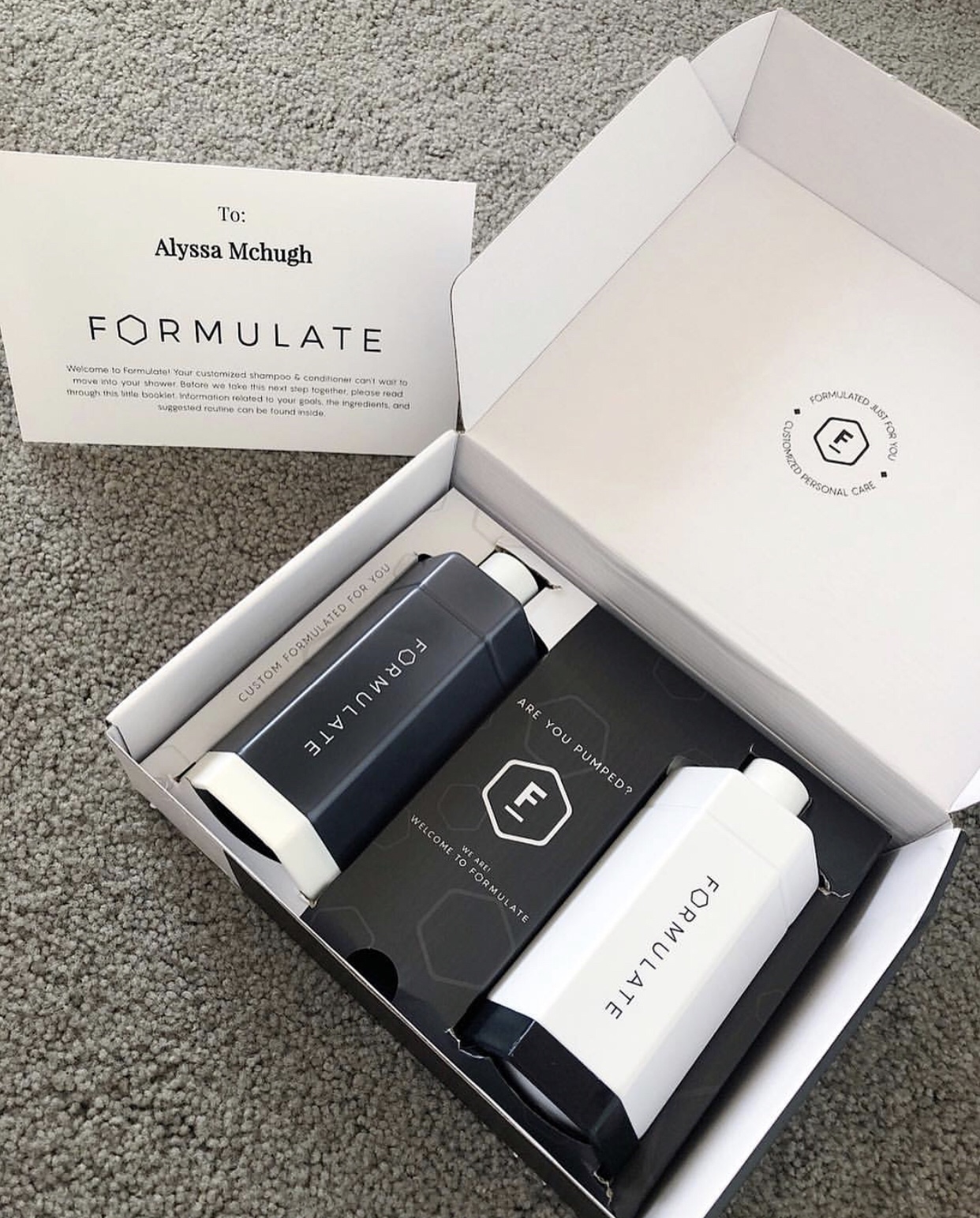Formulate co shampoo and conditioner set