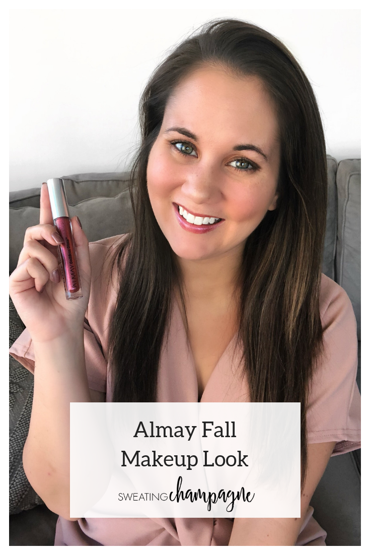 almay fall makeup look sweating champagne