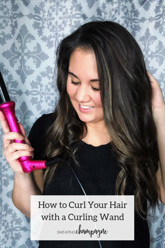 how to curl your hair with a curling wand