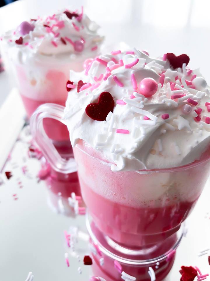 Pink Cold Cream Foam Valentine's Day Coffees, Hot or Cold! - Simply  Taralynn