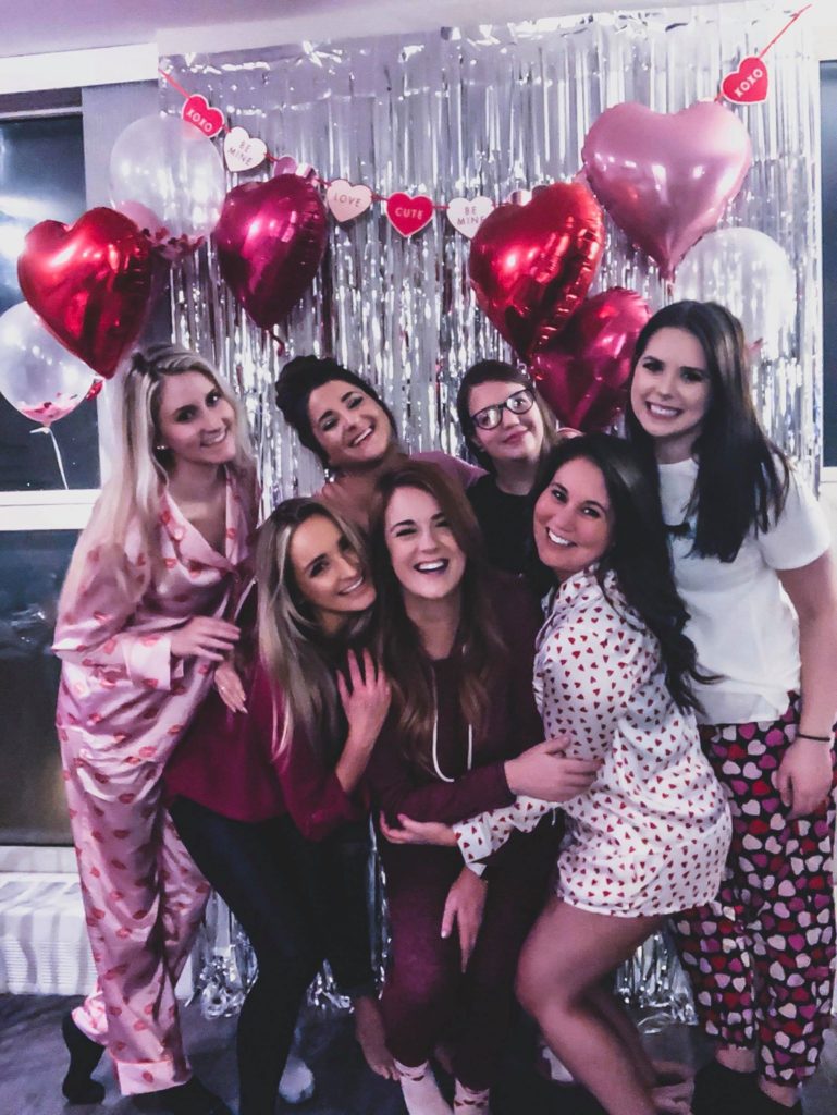 how to throw a galentine's day party pajama themed