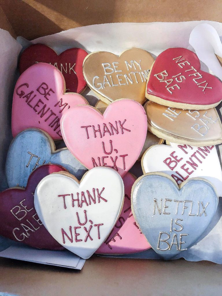 galentine's day cookies chicago