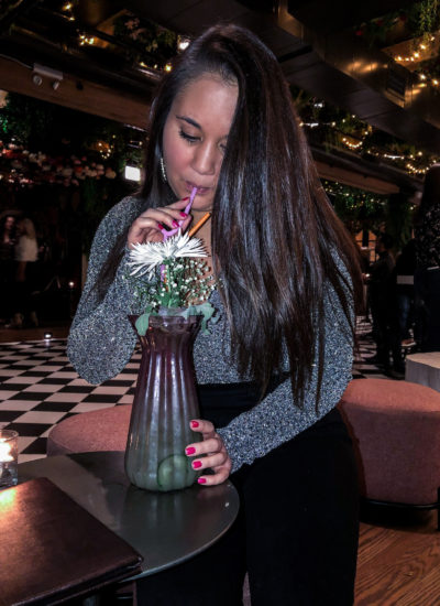 Floral Cocktails at Blue Violet at Hubbard Inn